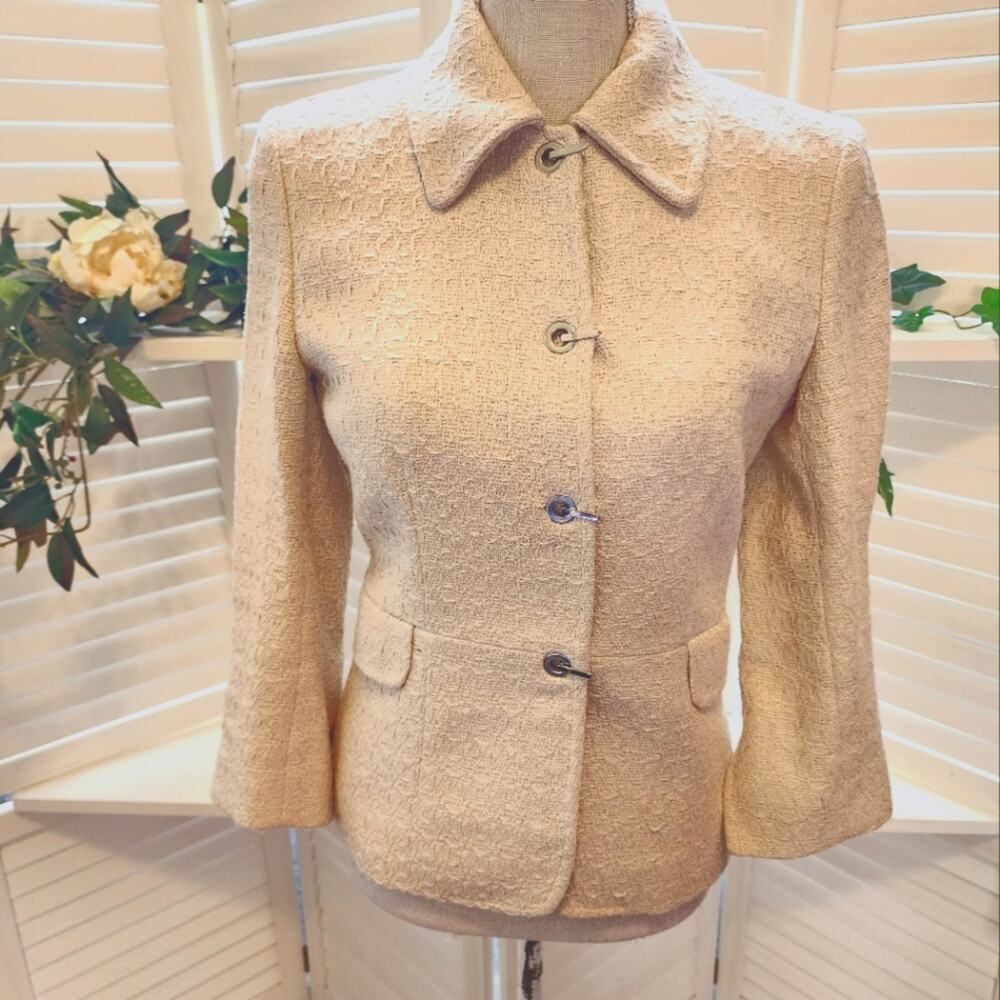 DOLCE & GABBANA MADE IN ITALY JACKET WITH SILK SIZE 40 (US 8)